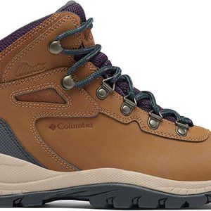 Columbia Women's Newton Ridge Plus Hiking Boots Light Brown/Cyber Purple